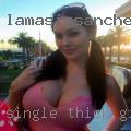 Single thick girls swinger
